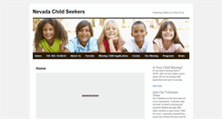 Desktop Screenshot of nevadachildseekers.org